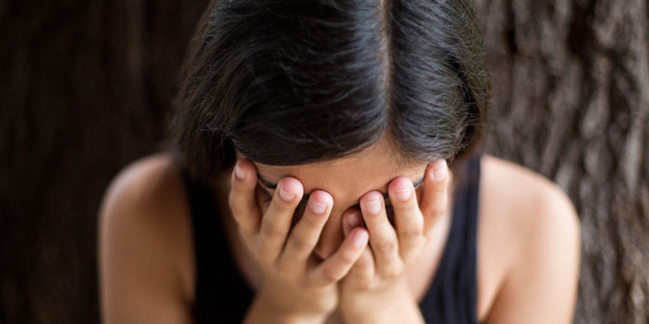 Frau mit psychischen Problemen