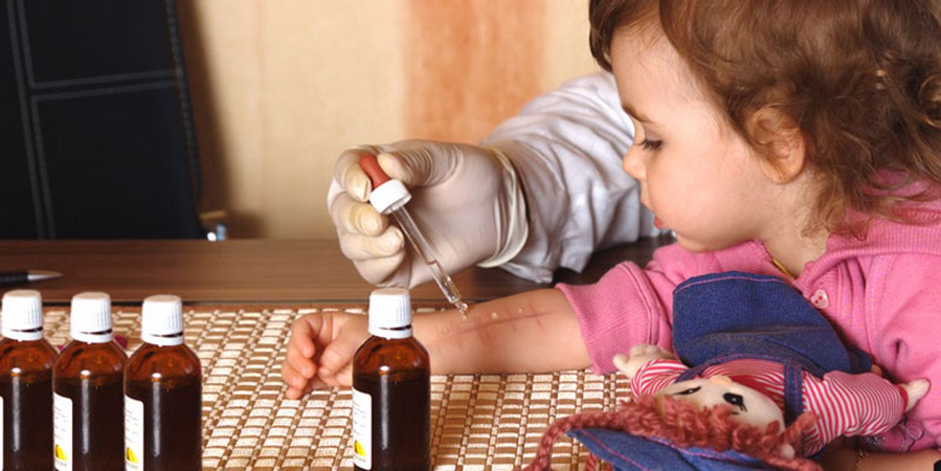 Allergietest beim Kind