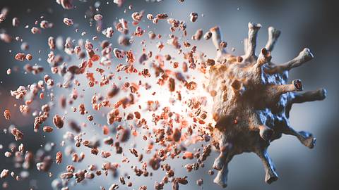 Zerplatzendes Coronavirus - Foto: iStock/NiseriN