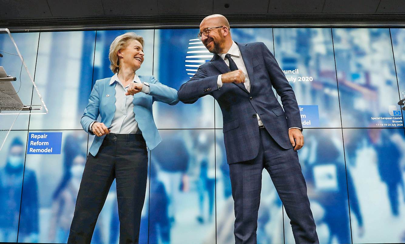 Ursula von der Leyen und Charles Michel beim EU-Gipfel