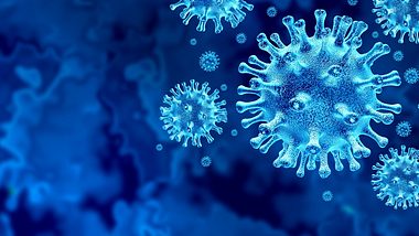 Illustration eines Virus - Foto: istock_wildpixel