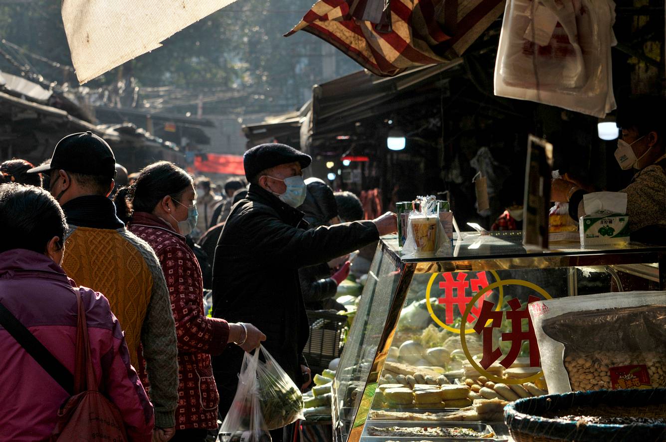 Bild eines chinesischen Marktes