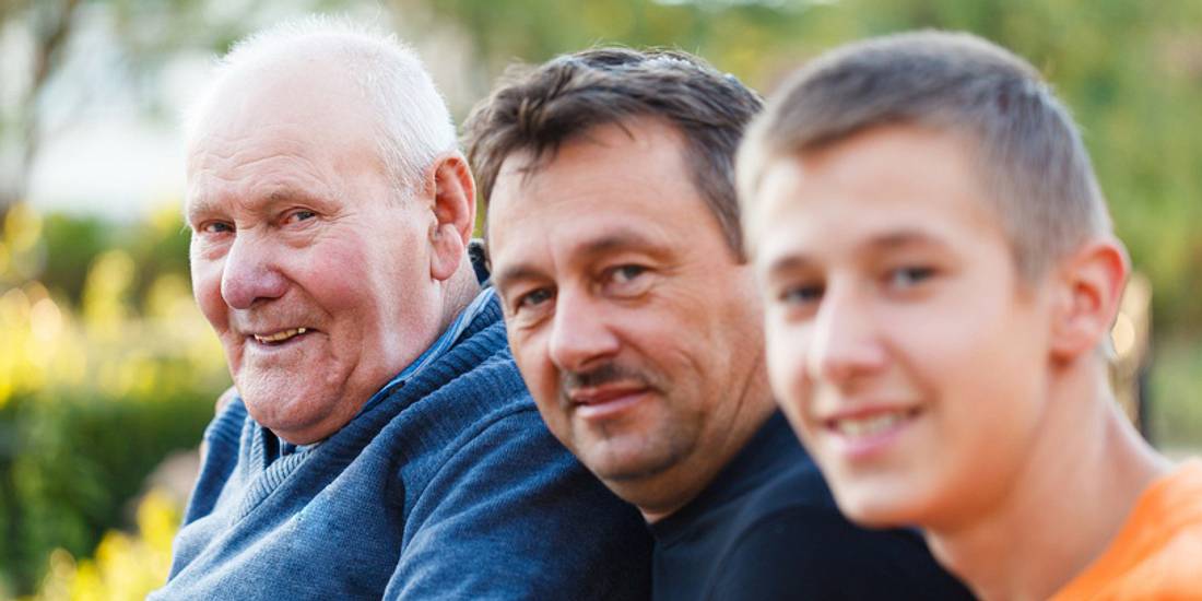 Drei Generationen Männer