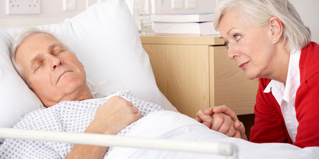 Ehepaar im Krankenhaus