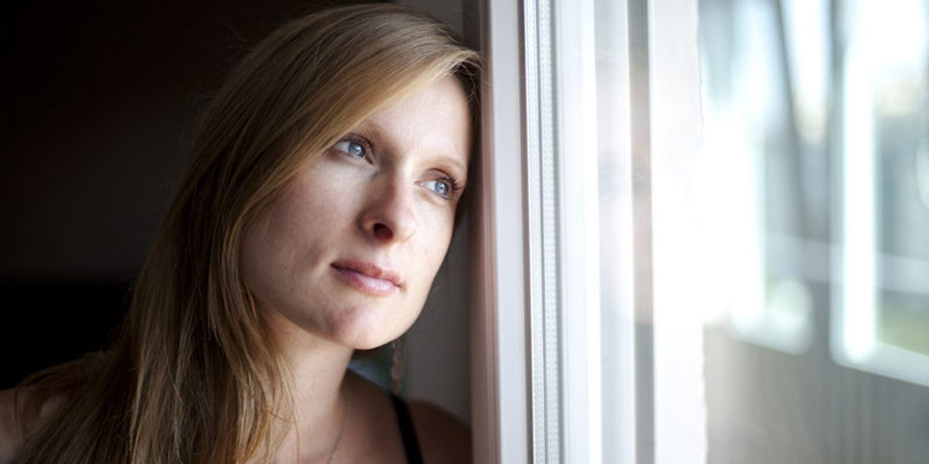 Frau mit Depressionen