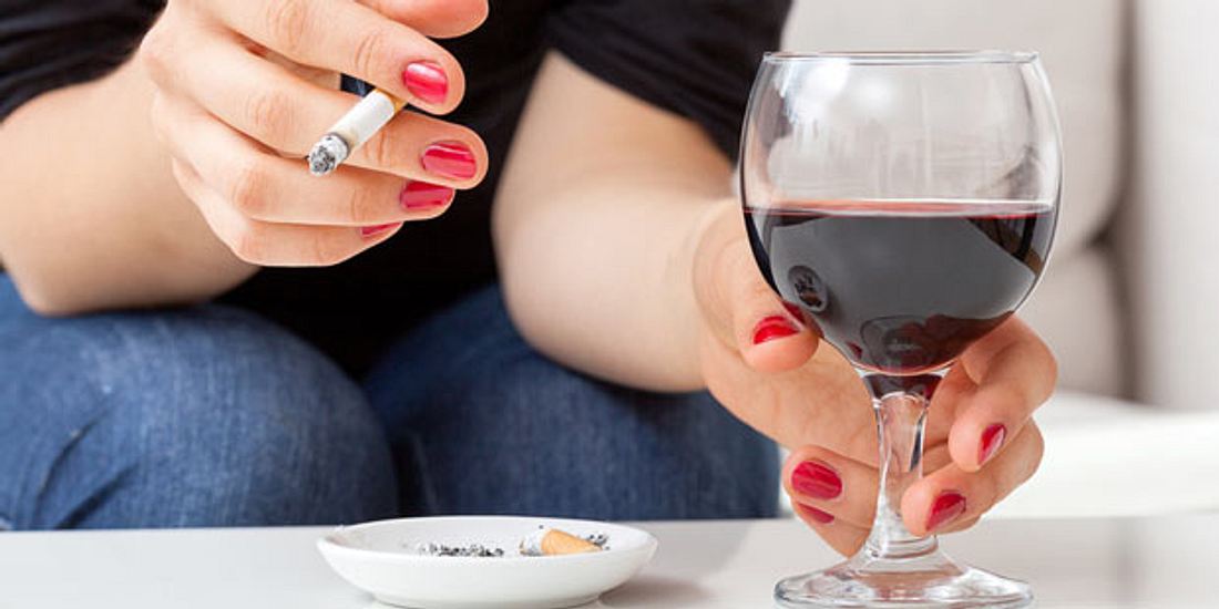 Risikofaktor Alkohol und Zigarette