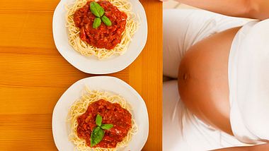 Schwangere isst für 2 - Foto: Shutterstock