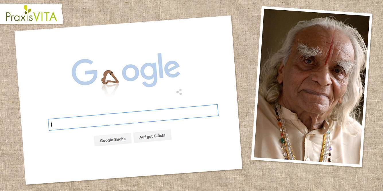 B.K.S. Iyengar wäre heute 97 Jahre alt geworden – Google ehrt ihn mit einem Geburtstags-Doodle