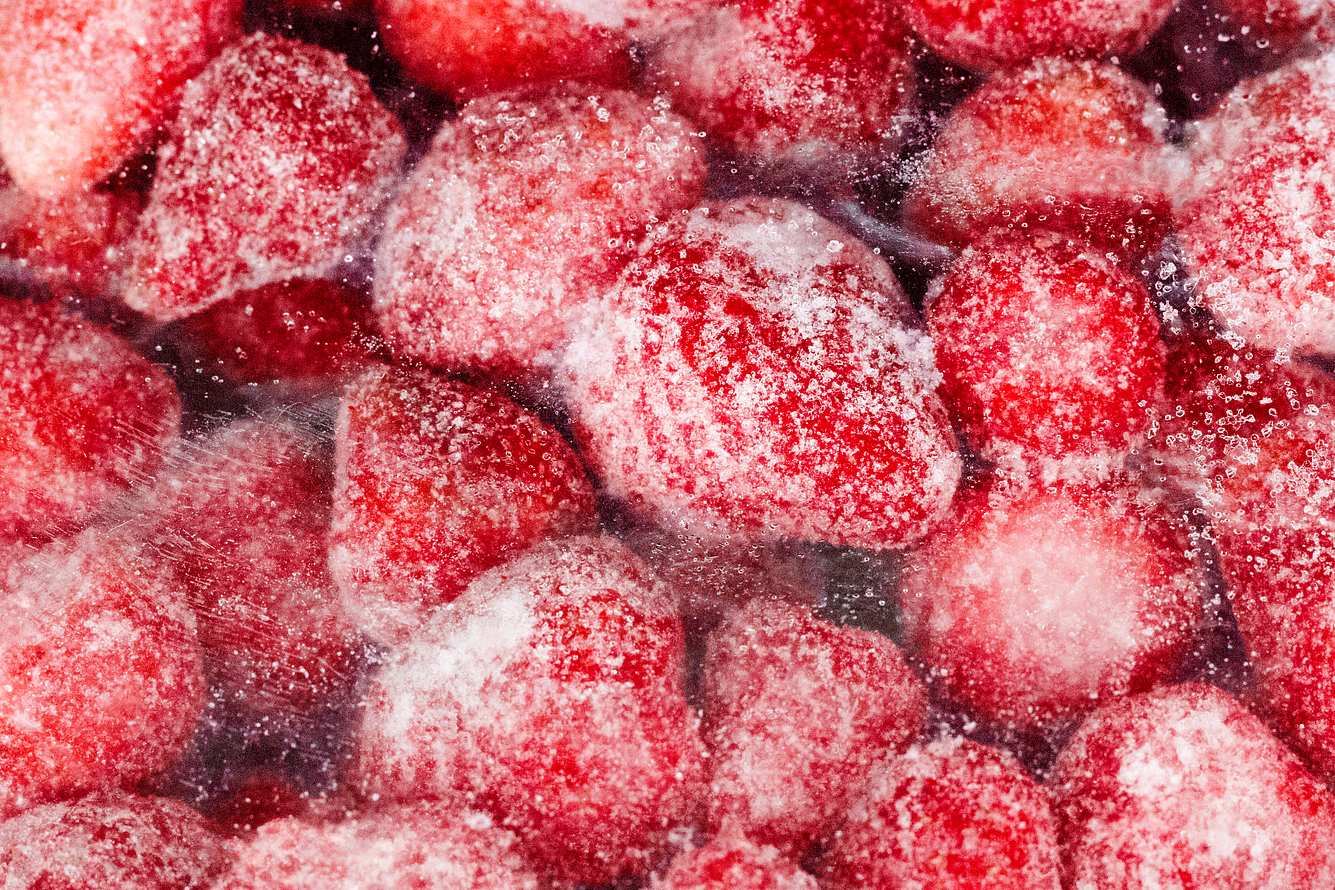 Tiefegkühlte Erdbeeren