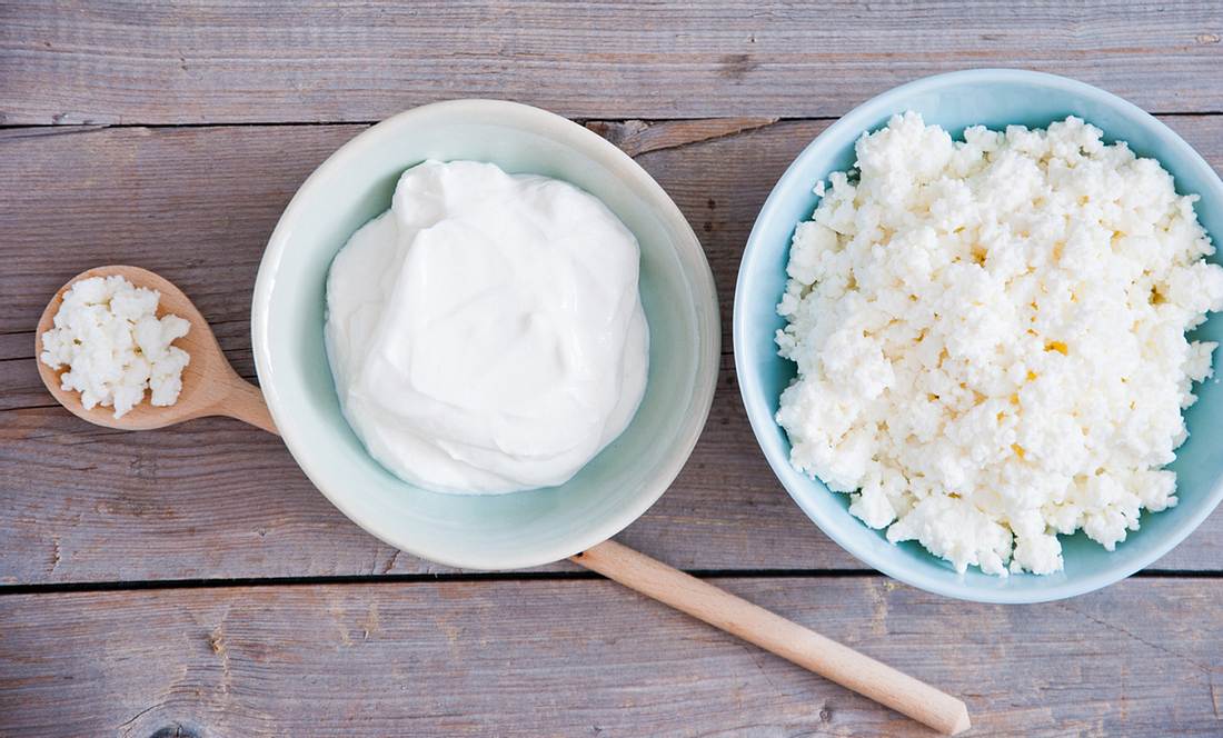 Hüttenkäse bei Luft im Bauch