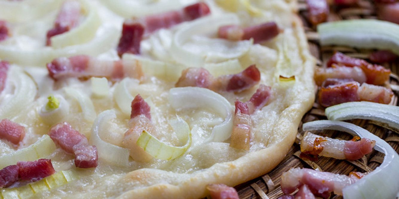 Flammkuchen schmeckt nicht nur, sondern ist auch noch vergleischweise gesund