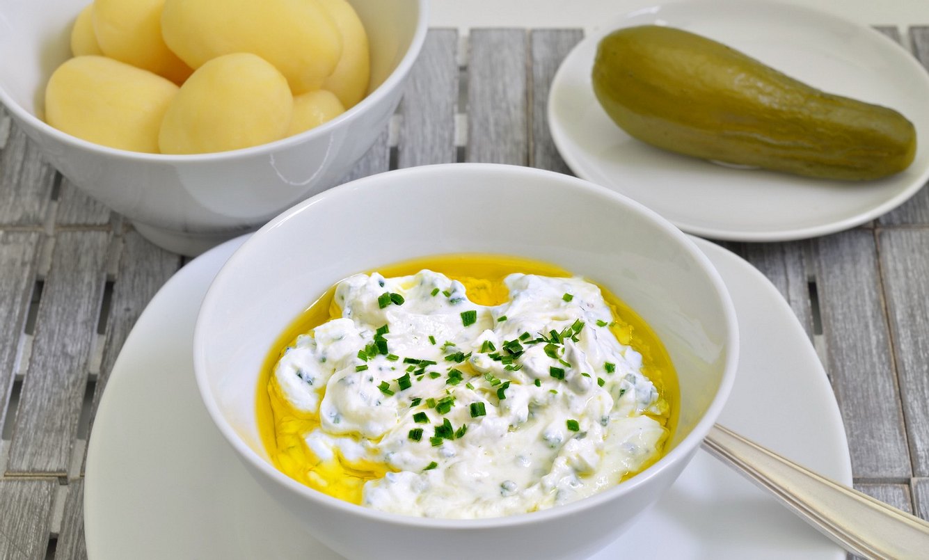 Pellkartoffeln mit Quark