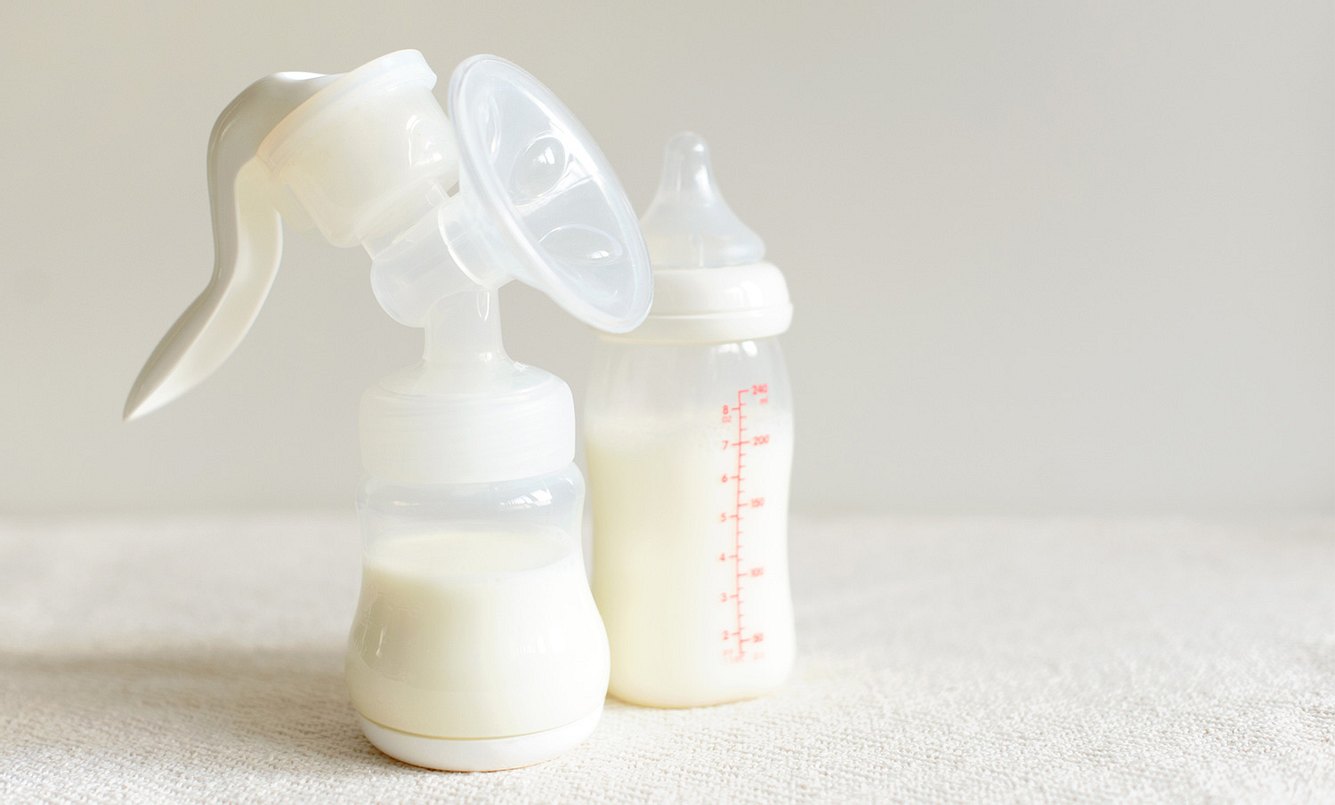 abgefüllte Muttermilch