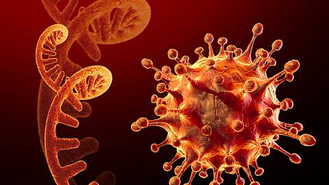 Coronavirus einzelner RNA-Strang - Foto: iStock / CROCOTHERY
