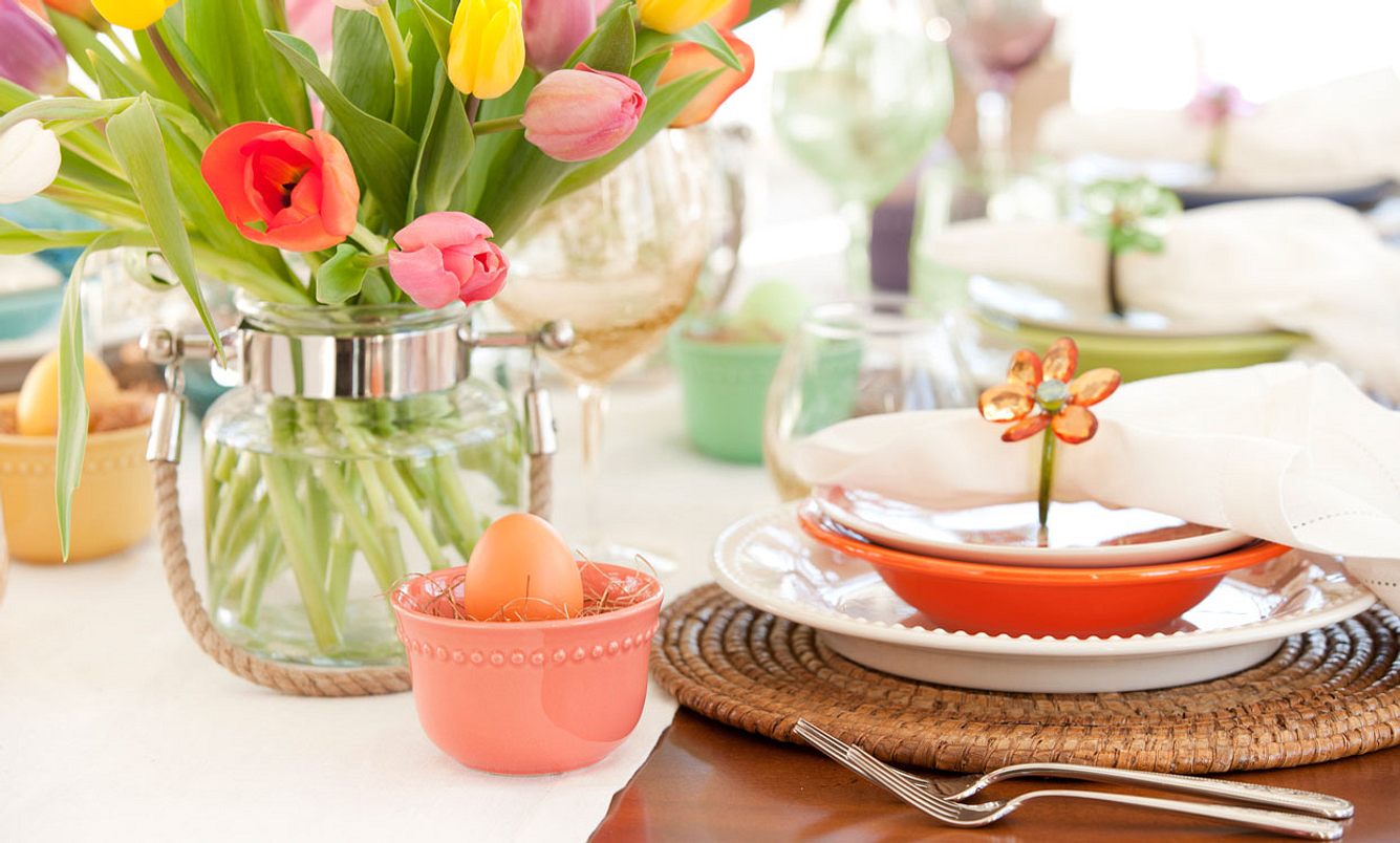 Gedeckter Tisch – Osterbrunch
