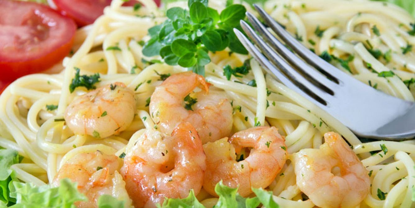 Nudeln mit Scampi