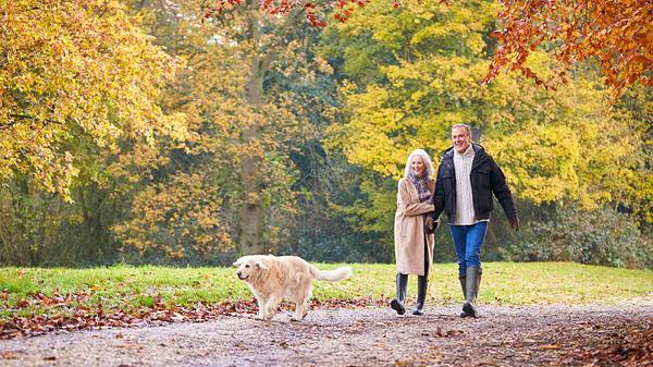 Ein älteres Paar geht spazieren - Foto: iStock/monkeybusinessimages