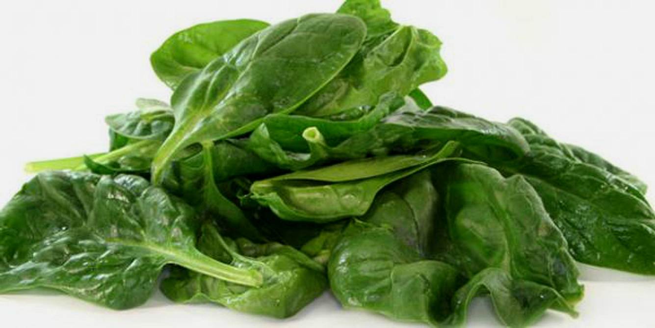 Spinat ist ein hervorragender Eisenlieferant: Eine Portion (150 Gramm) enthält etwa fünf Miligramm Eisen und deckt damit 50 Prozent des Tagesbedarfs eines erwachsenen Mannes. Frauen benötigen etwa 15 Milligramm Eisen pro Tag