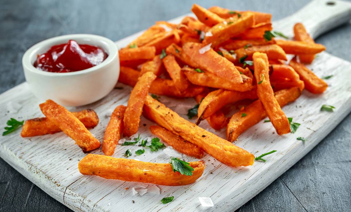 Süßkartoffel-Pommes für schöne Haut