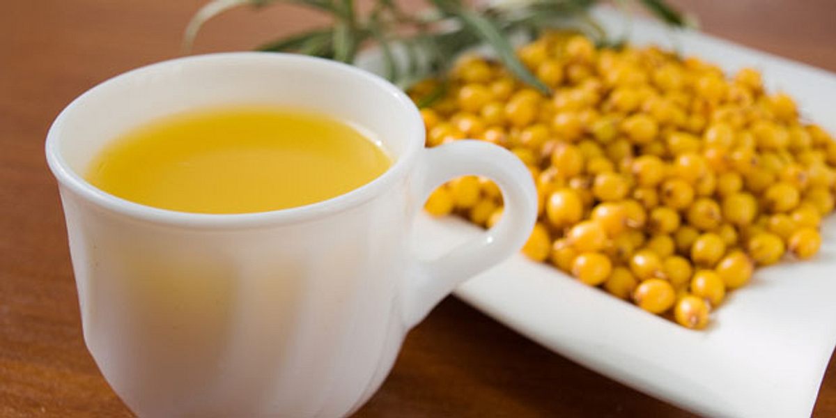 Heißer Sanddorn-Saft