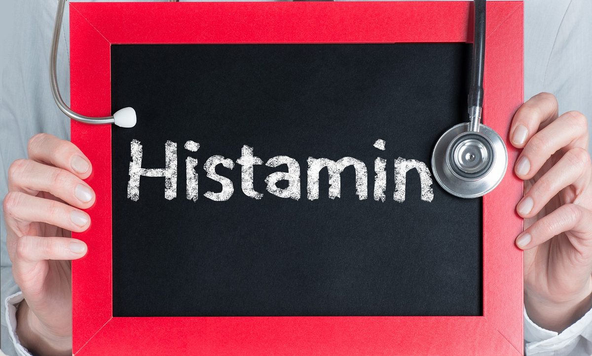 Schild mit der Aufschrift Histamin