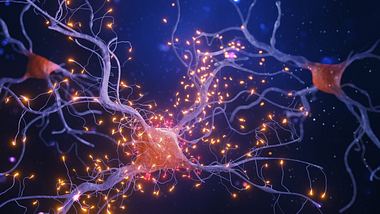 Eine Illustration eines Neuronennetzwerks - Foto: iStock/K_E_N
