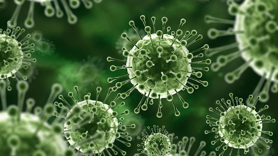 Eine Illustration eines Virus - Foto: istock_adventtr