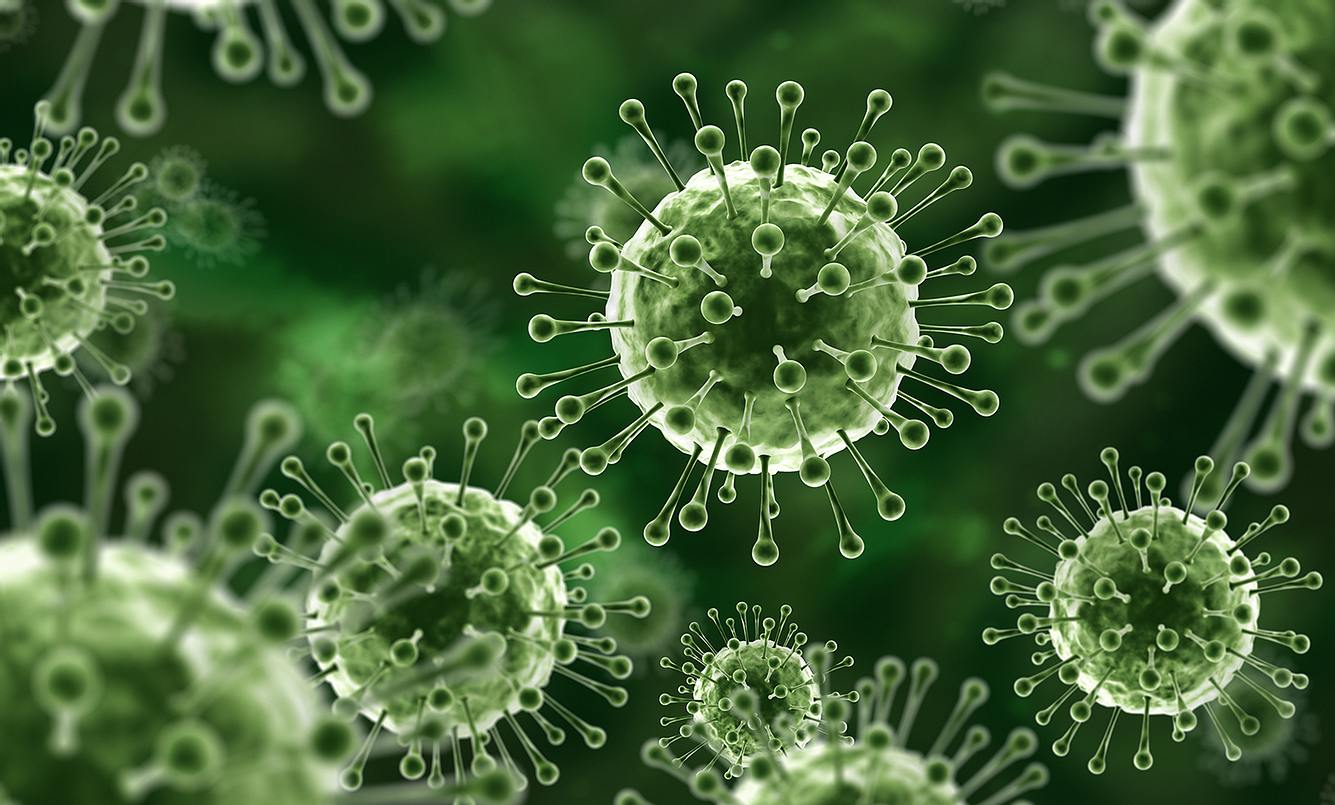 Eine Illustration eines Virus