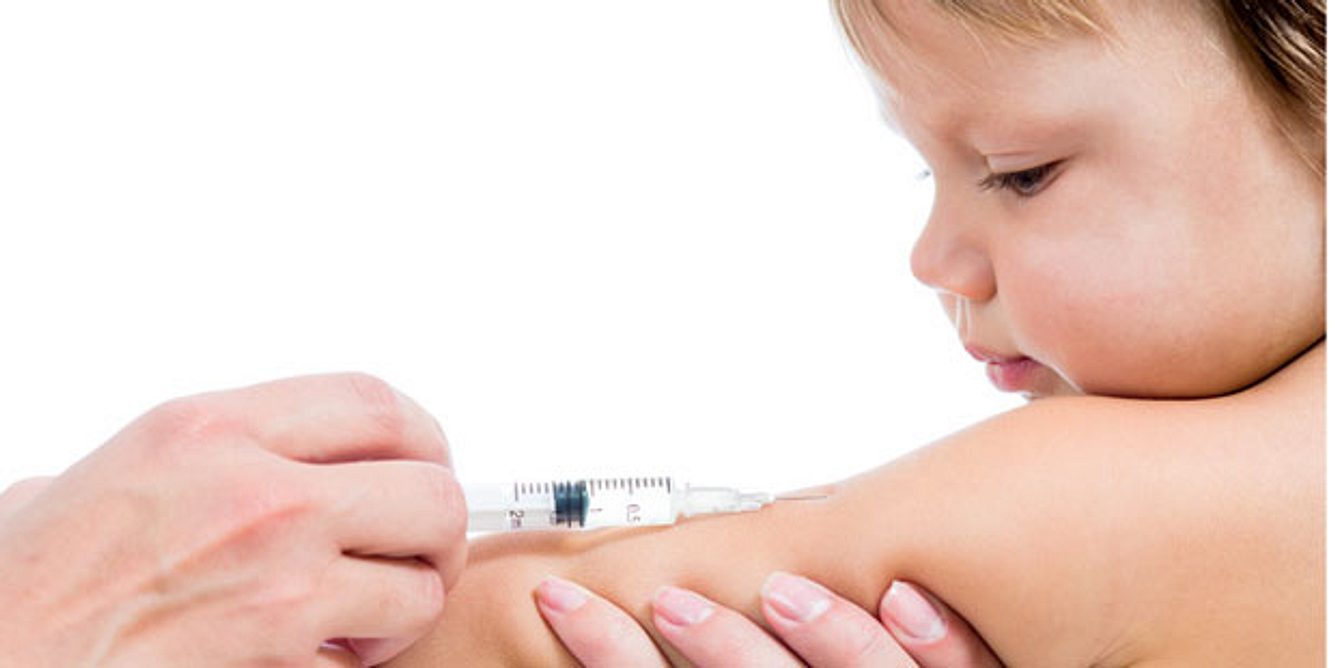 Kind bei Windpocken-Impfung